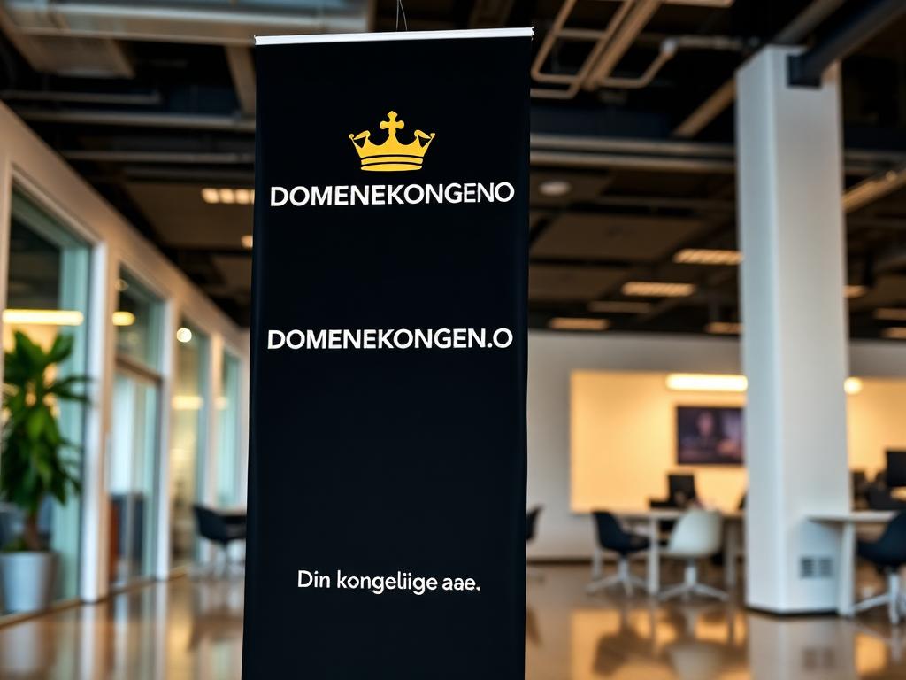 3×1 m fasadebanner for Domenekongen